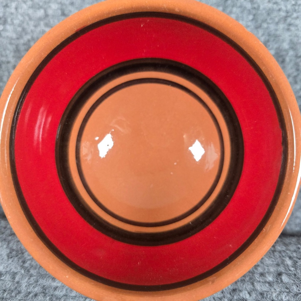 Cactus Canyon Hand Painted Ceramic‎ Bowl Spain Small Red Yellow Blue Folk Art - Picture 8 of 8